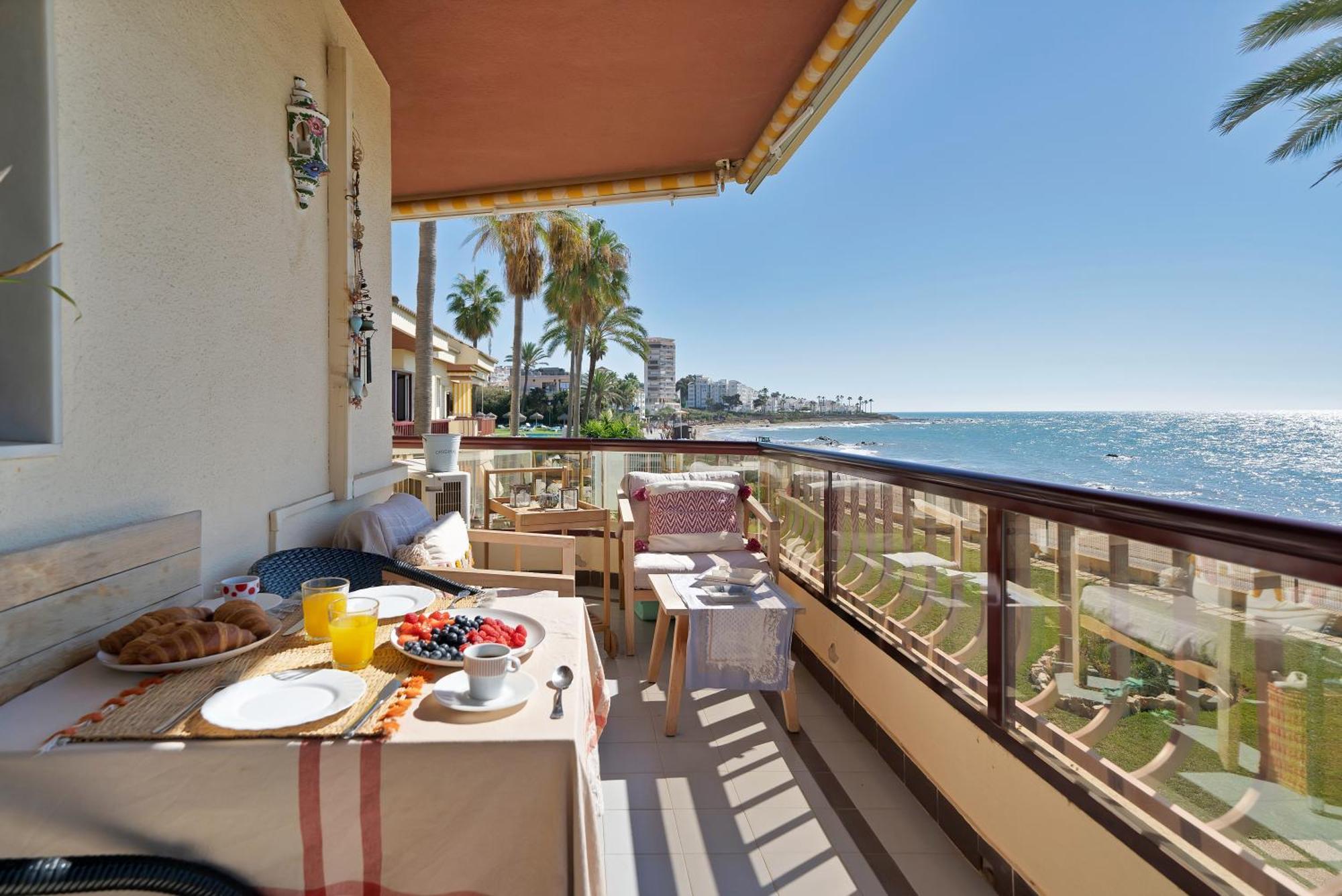 Casa Mar Apartamento Front Beach Con Wifi, Piscina, Padel Y Tenis - Lubina Del Sol Sitio de Calahonda Εξωτερικό φωτογραφία